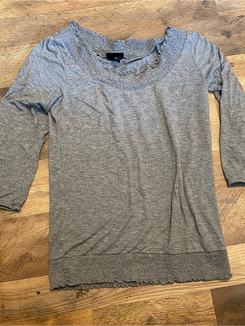 Mossimo Supply Co. Women's Long Sleeve Tee in Heather Gray